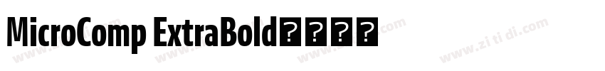 MicroComp ExtraBold字体转换